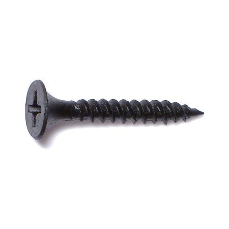 Buildright Drywall Screw, #6 x 1 in, Steel, Flat Head Phillips Drive, 10000 PK 03575